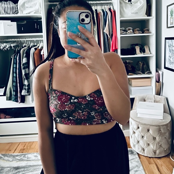 Brandy Melville Other - BRANDY MELVILLE Pink Floral Bralette
